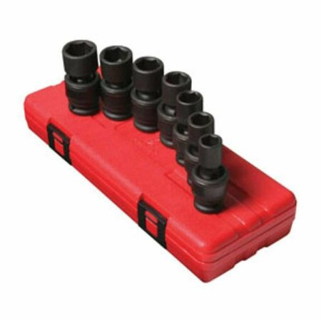 GOURMETGALLEY 0.5 in. Drive Metric Universal Impact Socket Set - 7 Piece GO3046809